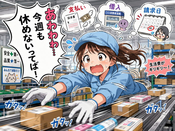 派遣バイト　キャッシング